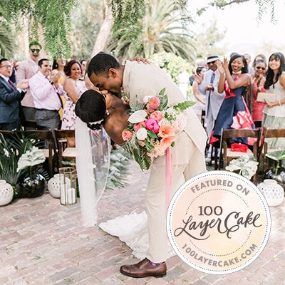 Tropical garden wedding