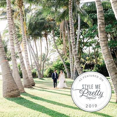 Style Me Pretty Maui wedding feature