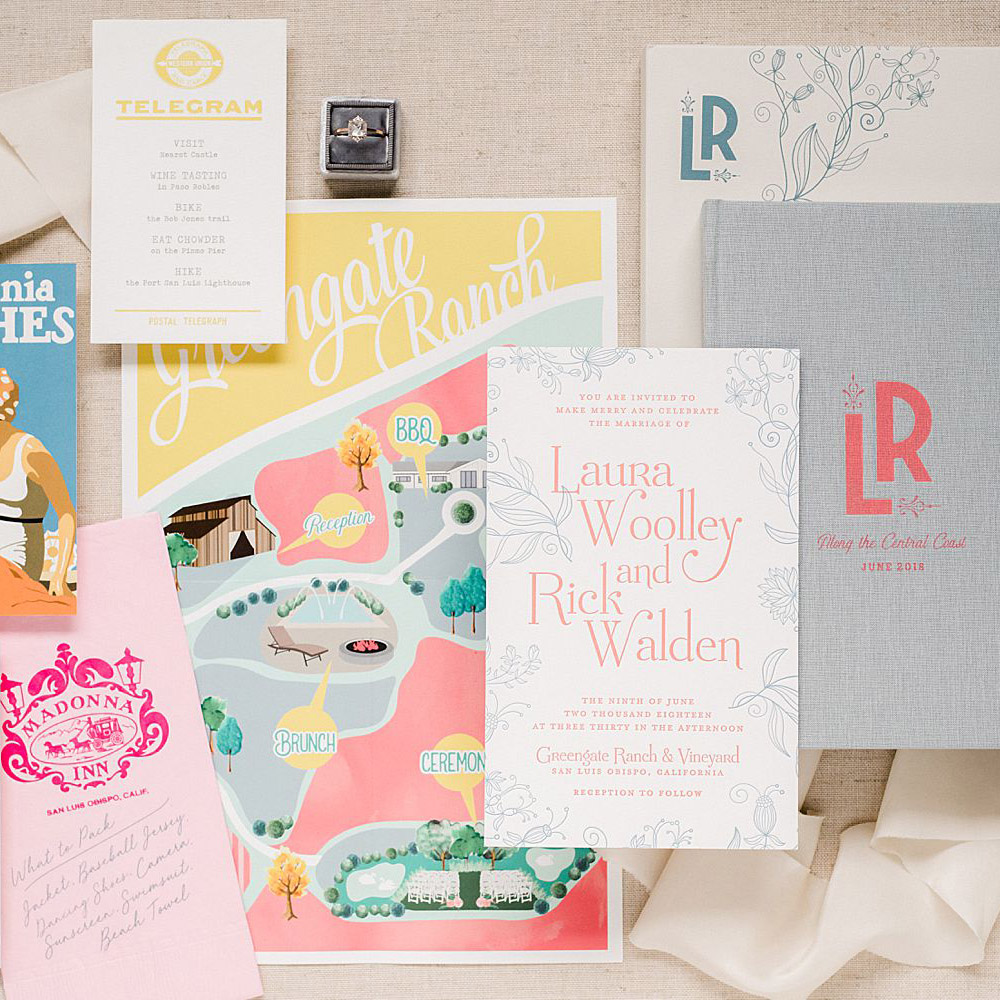 Custom wedding invitations